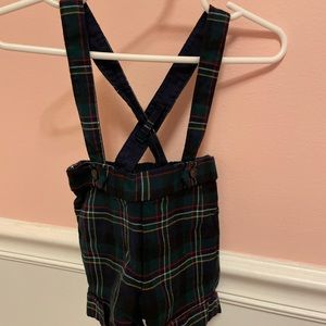 Janie & Jack Suspender Shorts